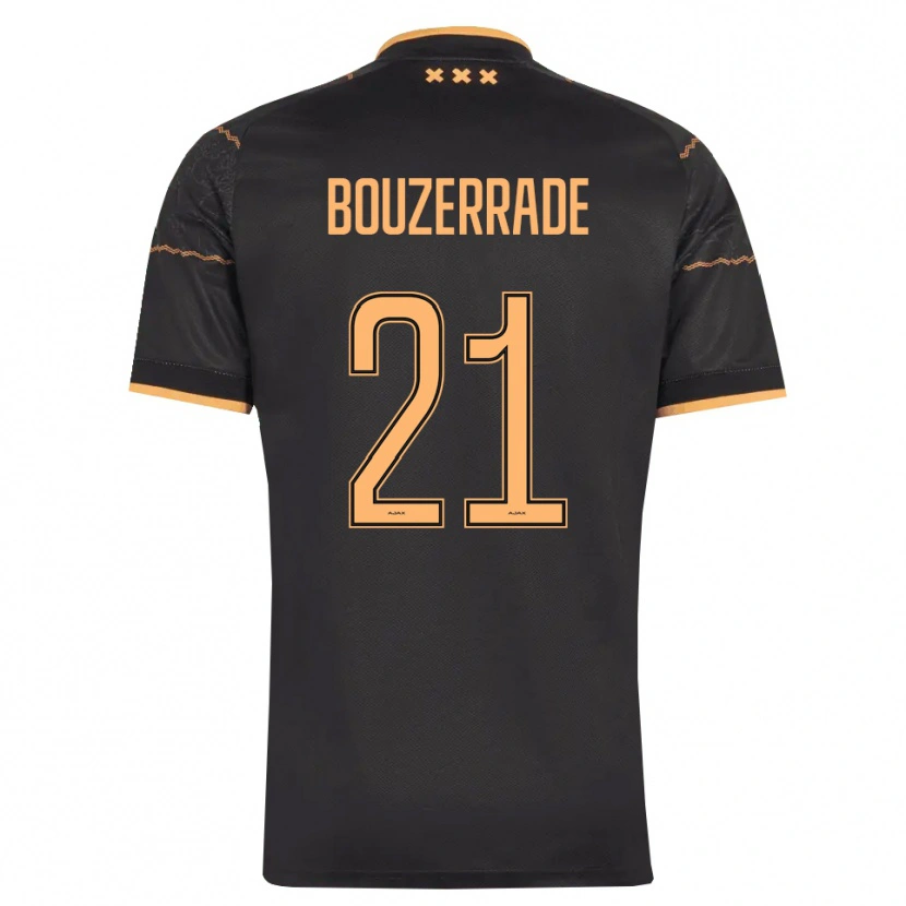 Danxen Herren Zaina Bouzerrade #21 Schwarz Orange Auswärtstrikot Trikot 2026/27 T-Shirt