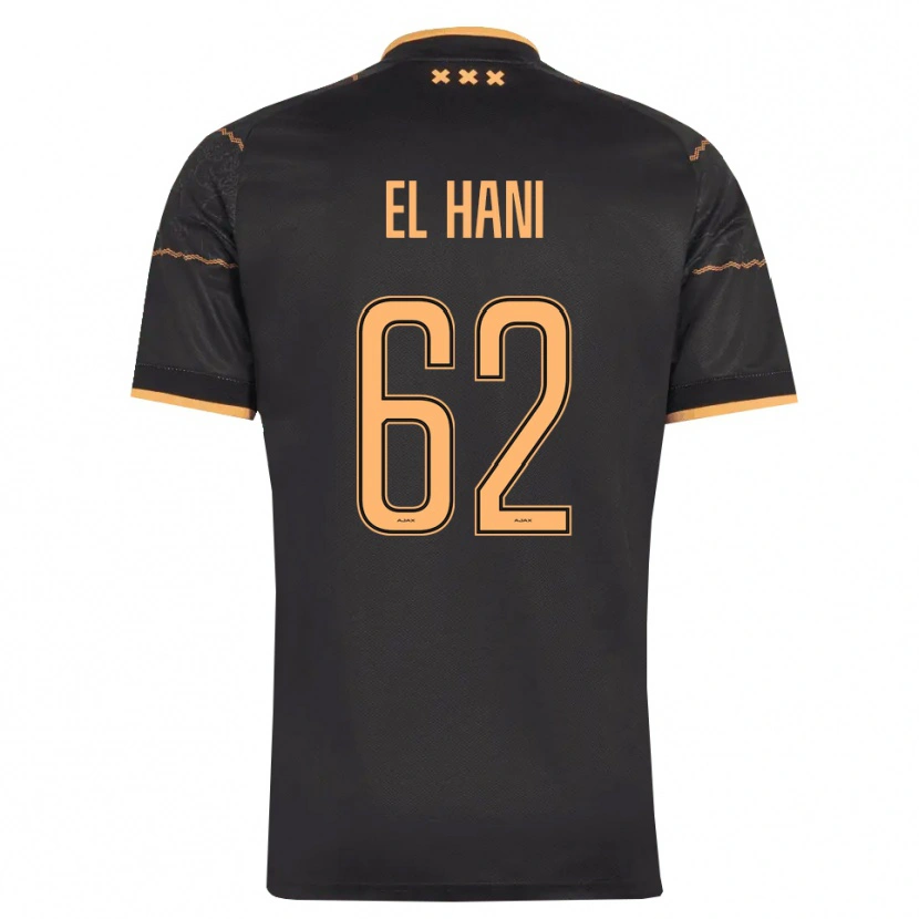 Danxen Herren Aymean El Hani #62 Schwarz Orange Auswärtstrikot Trikot 2026/27 T-Shirt
