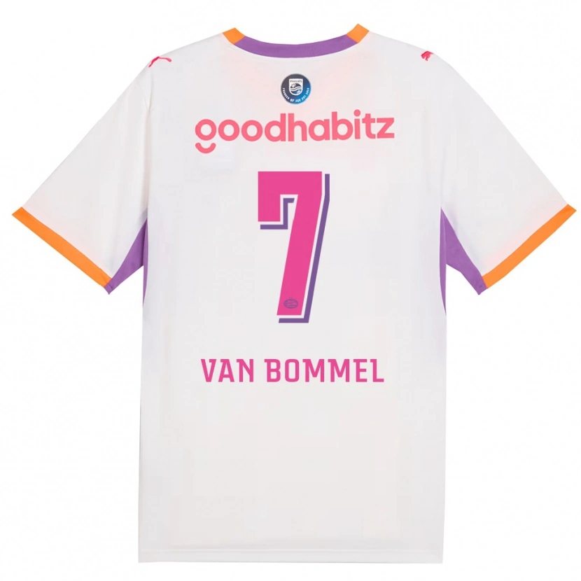 Danxen Herren Ruben Van Bommel #7 Weiß Violett Orange Auswärtstrikot Trikot 2026/27 T-Shirt