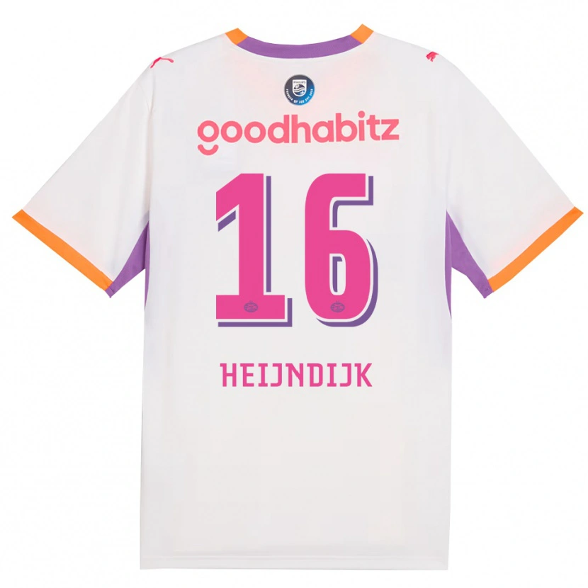 Danxen Herren Bram Heijndijk #16 Weiß Violett Orange Auswärtstrikot Trikot 2026/27 T-Shirt