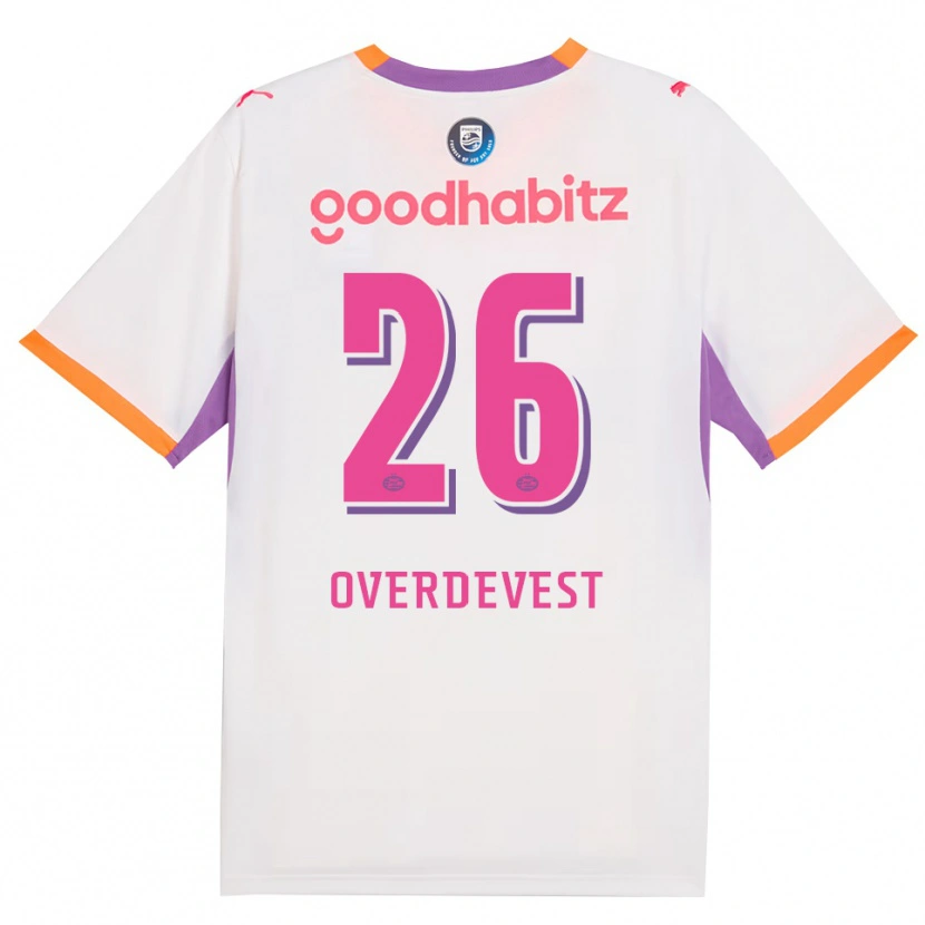 Danxen Herren Marco Overdevest #26 Weiß Violett Orange Auswärtstrikot Trikot 2026/27 T-Shirt
