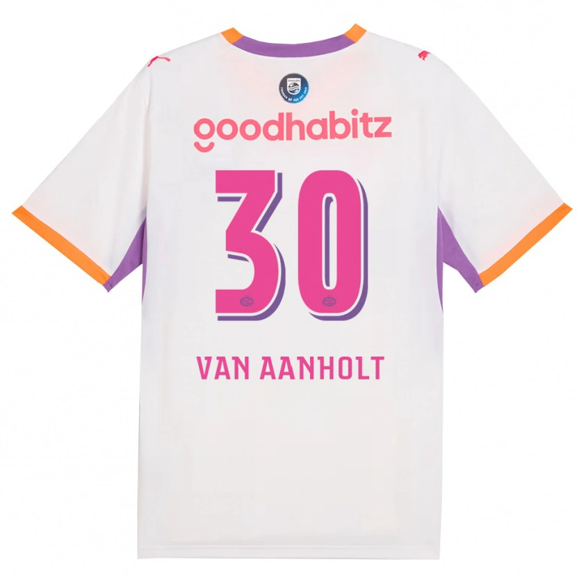 Danxen Herren Patrick Van Aanholt #30 Weiß Violett Orange Auswärtstrikot Trikot 2026/27 T-Shirt