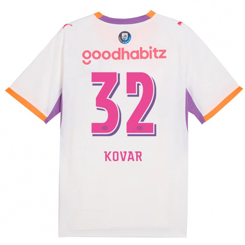 Danxen Herren Matej Kovar #32 Weiß Violett Orange Auswärtstrikot Trikot 2026/27 T-Shirt