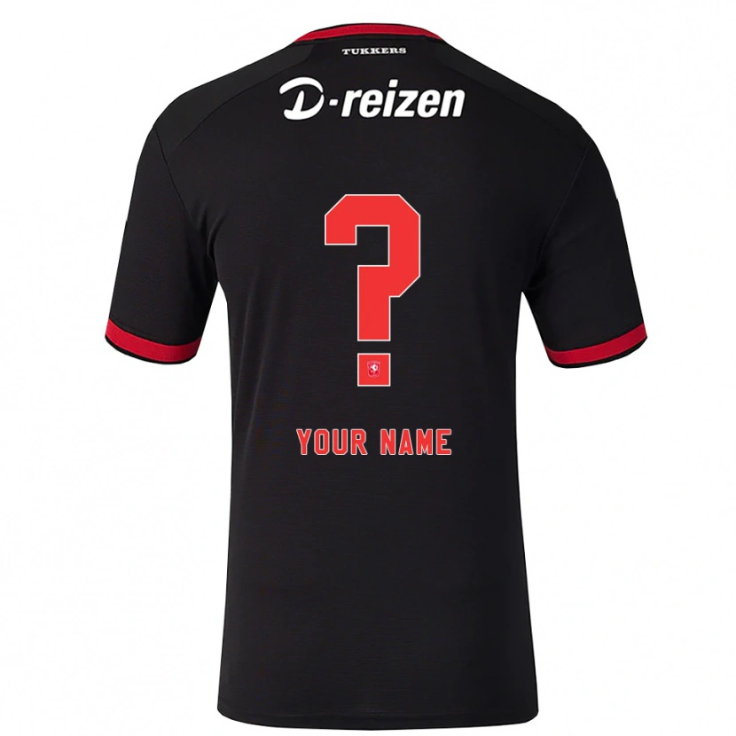 Danxen Herren Ihren Namen #0 Rot Weiß Schwarz Auswärtstrikot Trikot 2026/27 T-Shirt