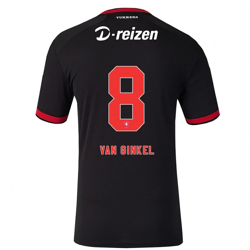 Danxen Herren Danique Van Ginkel #8 Rot Weiß Schwarz Auswärtstrikot Trikot 2026/27 T-Shirt