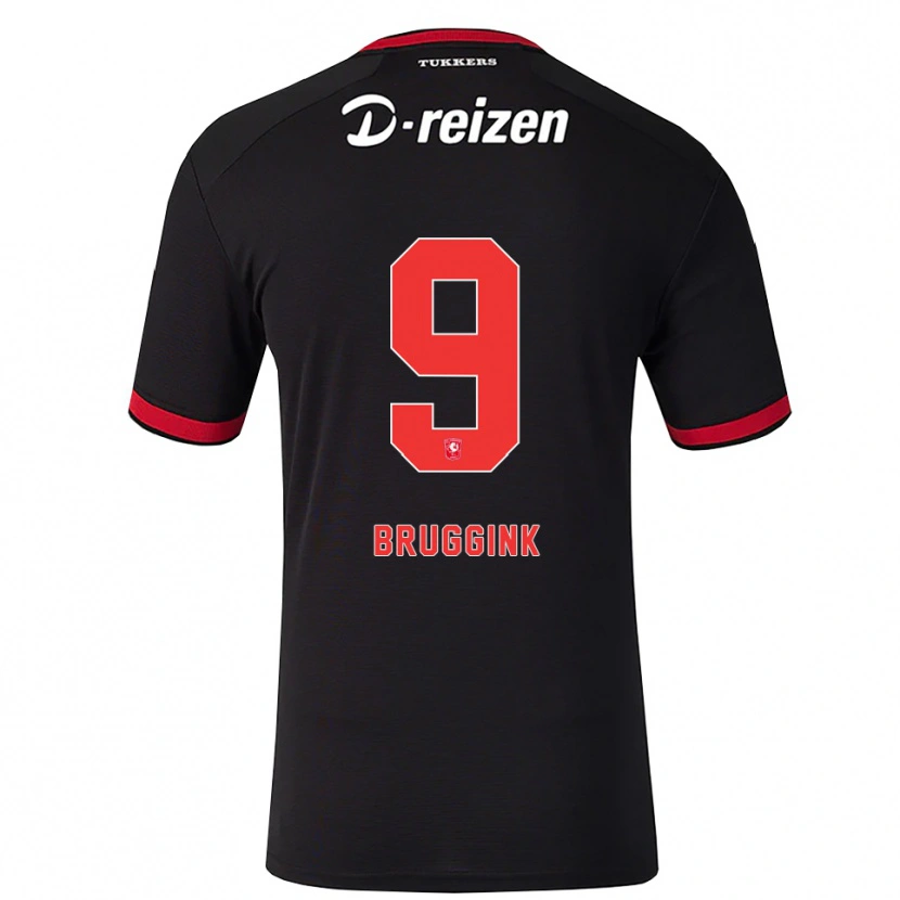 Danxen Herren Pim Bruggink #9 Rot Weiß Schwarz Auswärtstrikot Trikot 2026/27 T-Shirt
