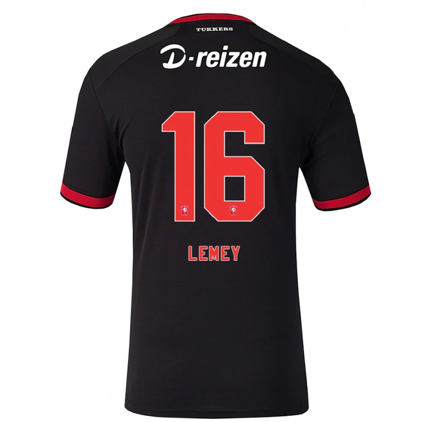 Danxen Herren Diede Lemey #16 Rot Weiß Schwarz Auswärtstrikot Trikot 2026/27 T-Shirt
