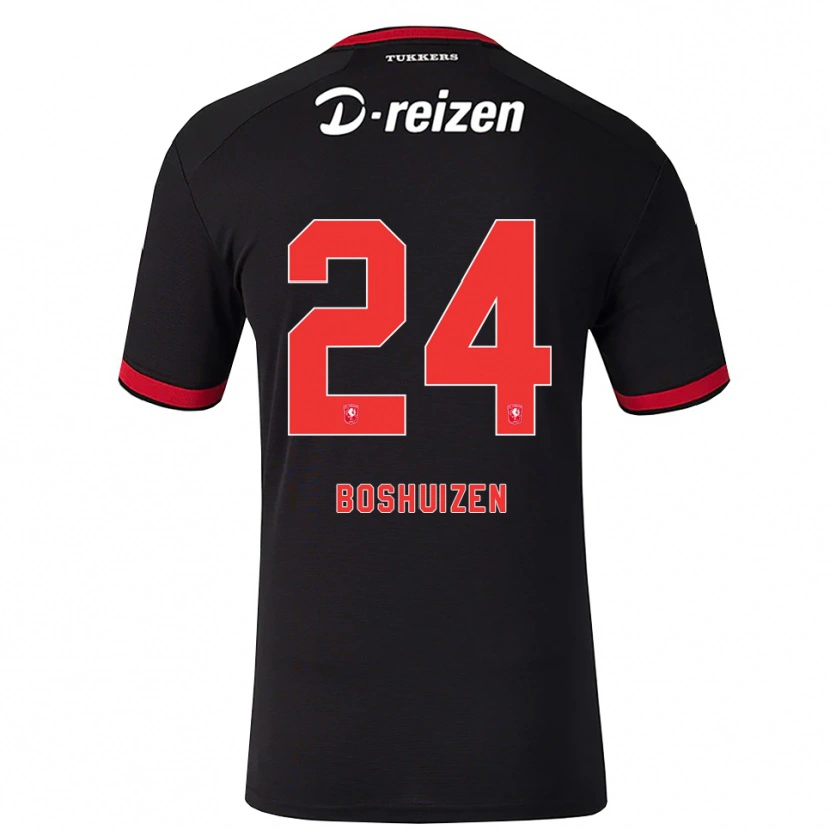 Danxen Herren Annouk Boshuizen #24 Rot Weiß Schwarz Auswärtstrikot Trikot 2026/27 T-Shirt