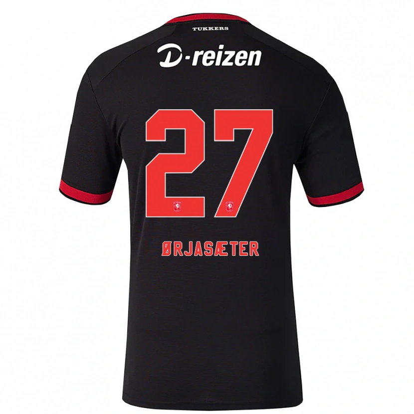 Danxen Herren Sondre Ørjasæter #27 Rot Weiß Schwarz Auswärtstrikot Trikot 2026/27 T-Shirt
