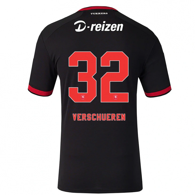 Danxen Herren Arno Verschueren #32 Rot Weiß Schwarz Auswärtstrikot Trikot 2026/27 T-Shirt