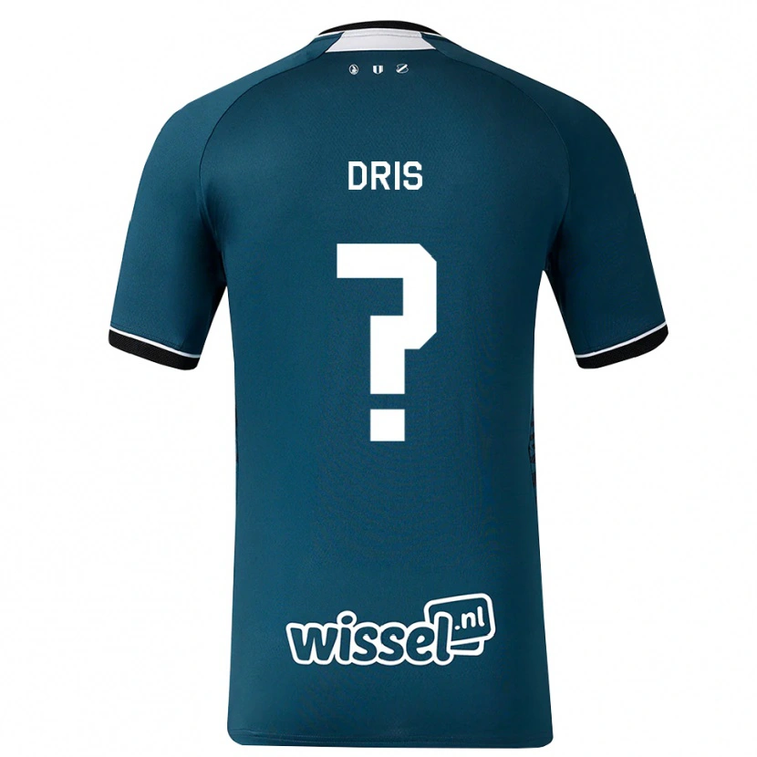 Danxen Herren Sofiane Dris #0 Dunkelschiefergrau Weiß Auswärtstrikot Trikot 2026/27 T-Shirt