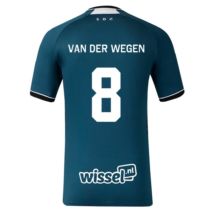 Danxen Herren Sil Van Der Wegen #8 Dunkelschiefergrau Weiß Auswärtstrikot Trikot 2026/27 T-Shirt