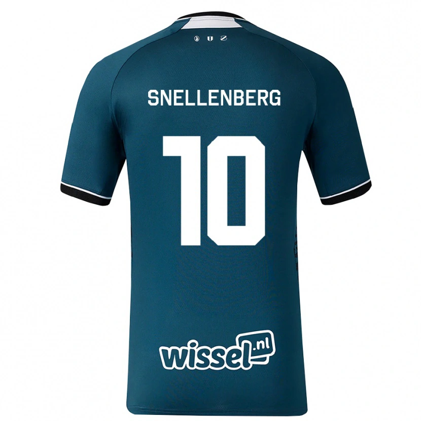 Danxen Herren Maxime Snellenberg #10 Dunkelschiefergrau Weiß Auswärtstrikot Trikot 2026/27 T-Shirt