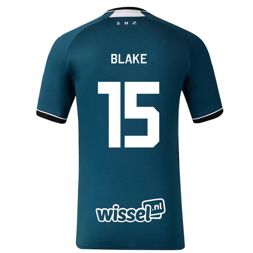 Danxen Herren Adrian Blake #15 Dunkelschiefergrau Weiß Auswärtstrikot Trikot 2026/27 T-Shirt