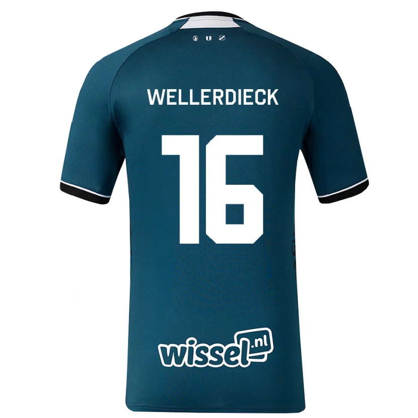 Danxen Herren Tom Wellerdieck #16 Dunkelschiefergrau Weiß Auswärtstrikot Trikot 2026/27 T-Shirt