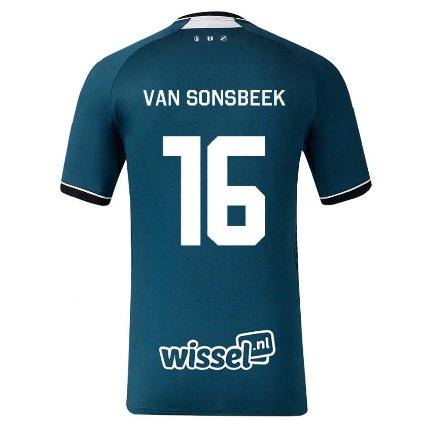 Danxen Herren Quint Van Sonsbeek #16 Dunkelschiefergrau Weiß Auswärtstrikot Trikot 2026/27 T-Shirt