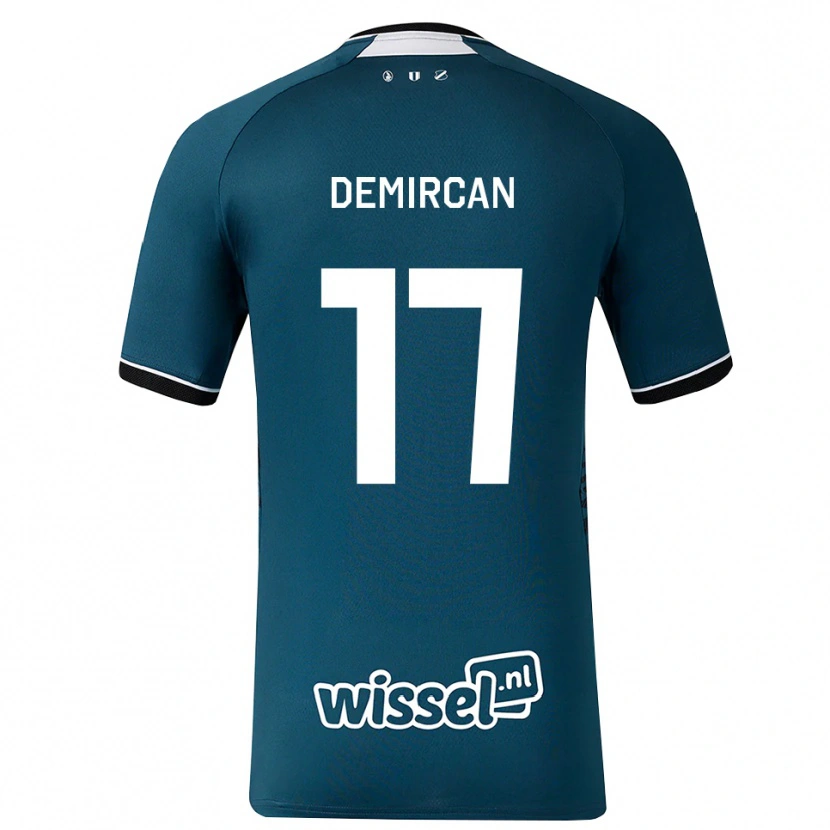 Danxen Herren Emirhan Demircan #17 Dunkelschiefergrau Weiß Auswärtstrikot Trikot 2026/27 T-Shirt