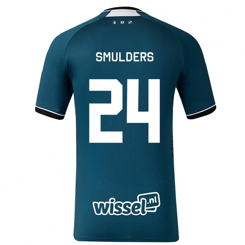 Danxen Herren Anniek Smulders #24 Dunkelschiefergrau Weiß Auswärtstrikot Trikot 2026/27 T-Shirt