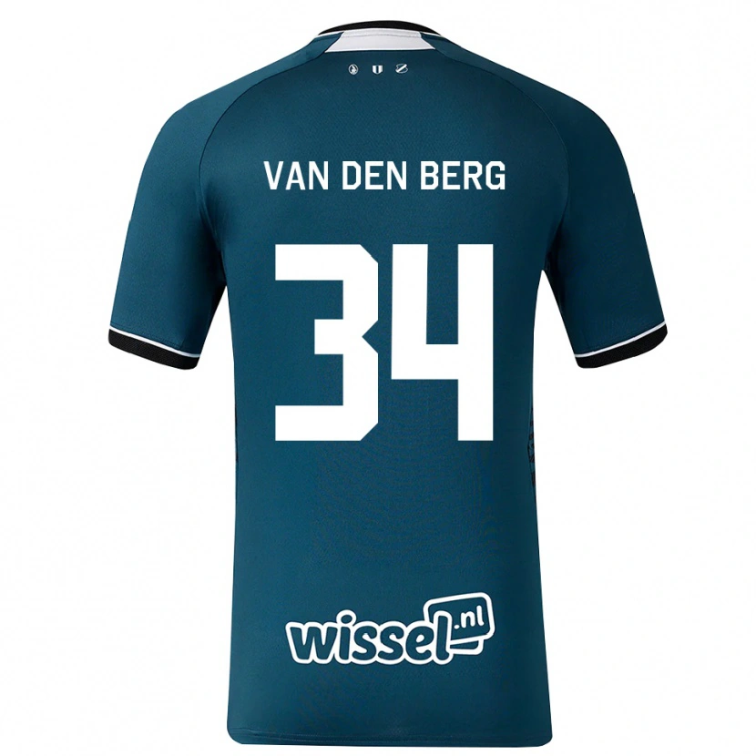 Danxen Herren Davy Van Den Berg #34 Dunkelschiefergrau Weiß Auswärtstrikot Trikot 2026/27 T-Shirt