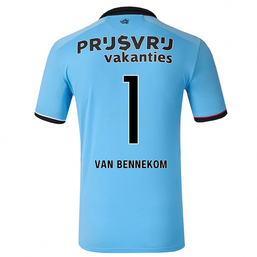 Danxen Herren Duron Van Bennekom #1 Tiefhimmelblau Schwarz Rot Auswärtstrikot Trikot 2026/27 T-Shirt