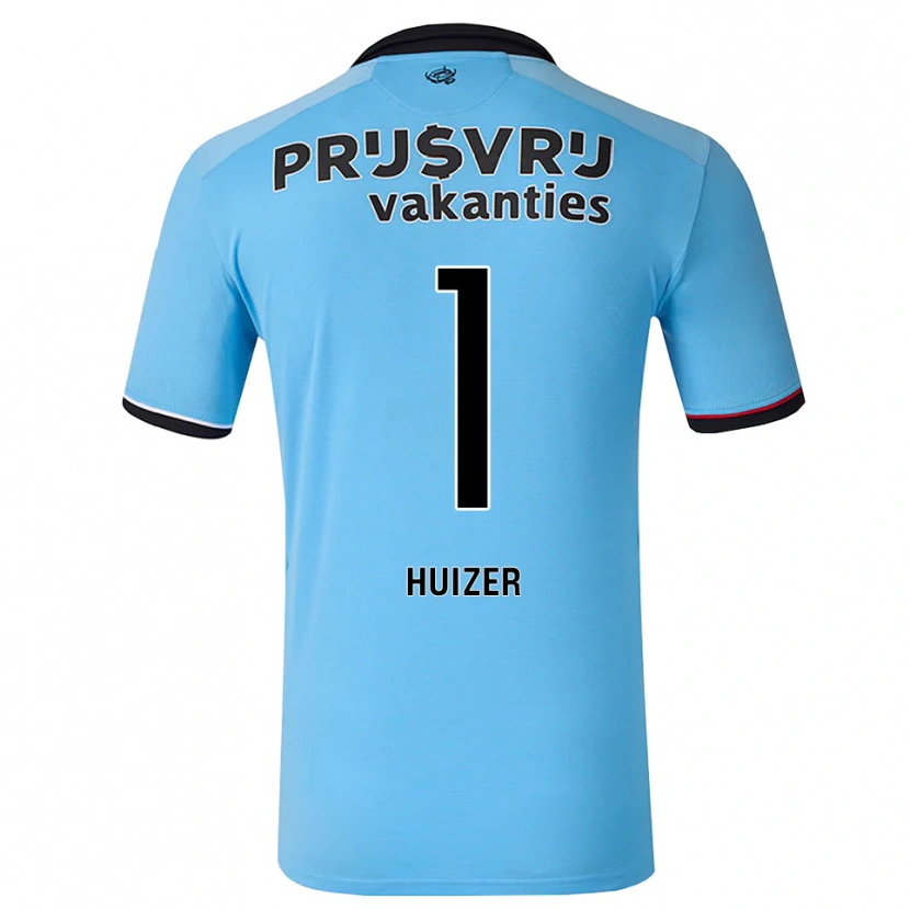Danxen Herren Sun Huizer #1 Tiefhimmelblau Schwarz Rot Auswärtstrikot Trikot 2026/27 T-Shirt