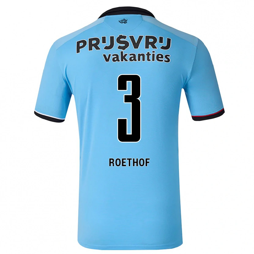 Danxen Herren Danté Roethof #3 Tiefhimmelblau Schwarz Rot Auswärtstrikot Trikot 2026/27 T-Shirt