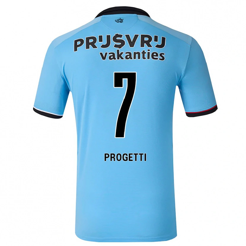 Danxen Herren Vinícius Progetti #7 Tiefhimmelblau Schwarz Rot Auswärtstrikot Trikot 2026/27 T-Shirt