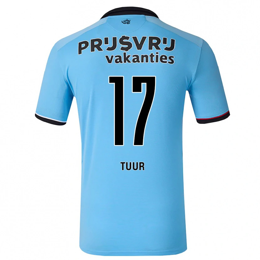 Danxen Herren Jay-Sean Tuur #17 Tiefhimmelblau Schwarz Rot Auswärtstrikot Trikot 2026/27 T-Shirt