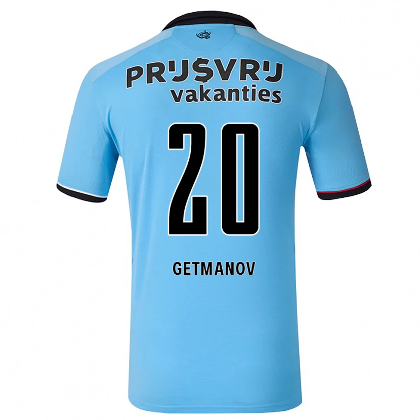 Danxen Herren Zakhar Getmanov #20 Tiefhimmelblau Schwarz Rot Auswärtstrikot Trikot 2026/27 T-Shirt