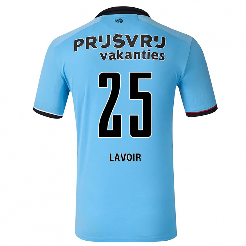 Danxen Herren Romee Van De Lavoir #25 Tiefhimmelblau Schwarz Rot Auswärtstrikot Trikot 2026/27 T-Shirt