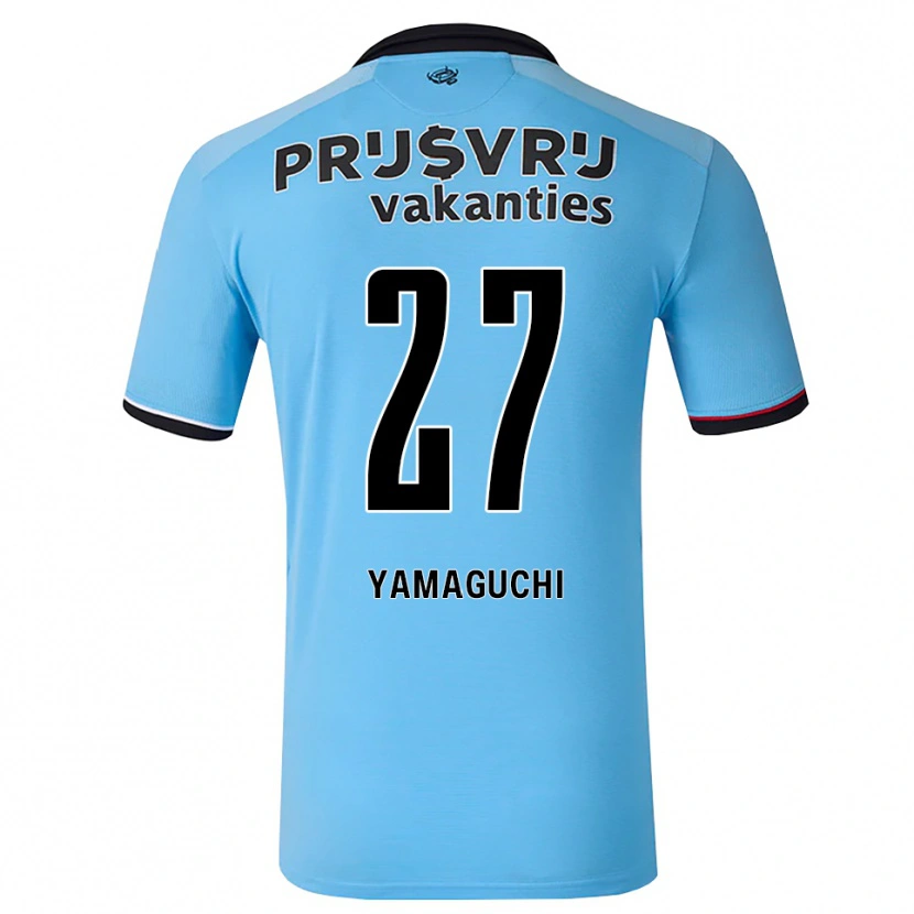 Danxen Herren Keina Yamaguchi #27 Tiefhimmelblau Schwarz Rot Auswärtstrikot Trikot 2026/27 T-Shirt