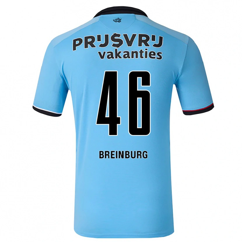 Danxen Herren Rainey Breinburg #46 Tiefhimmelblau Schwarz Rot Auswärtstrikot Trikot 2026/27 T-Shirt