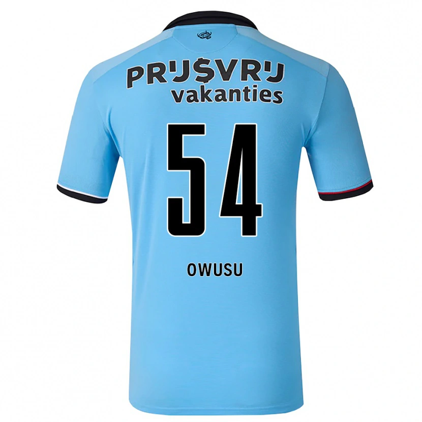 Danxen Herren Denzel Owusu #54 Tiefhimmelblau Schwarz Rot Auswärtstrikot Trikot 2026/27 T-Shirt