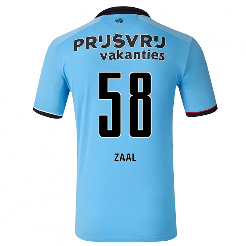 Danxen Herren Timo Zaal #58 Tiefhimmelblau Schwarz Rot Auswärtstrikot Trikot 2026/27 T-Shirt