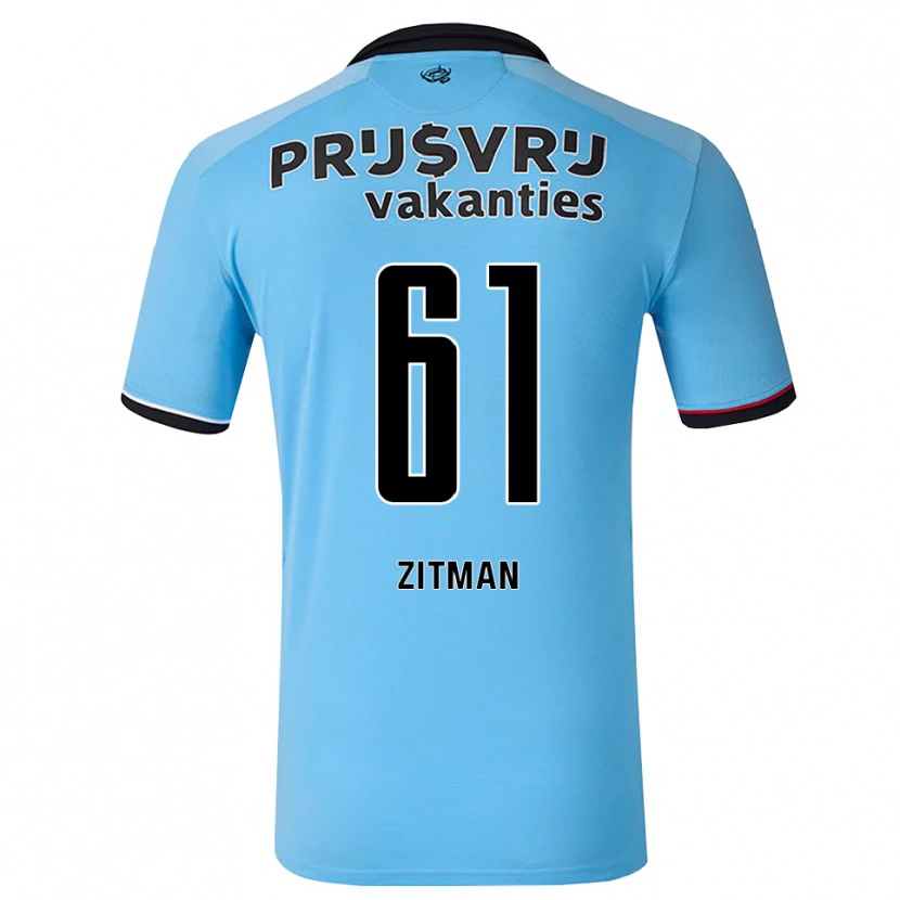 Danxen Herren Sven Zitman #61 Tiefhimmelblau Schwarz Rot Auswärtstrikot Trikot 2026/27 T-Shirt