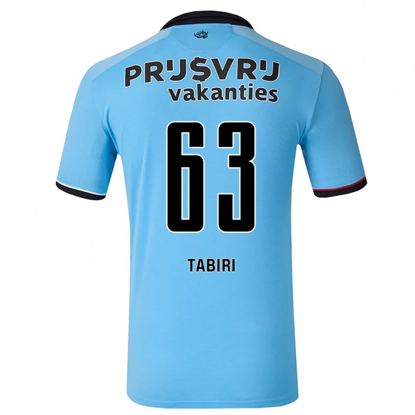 Danxen Herren Kwame Tabiri #63 Tiefhimmelblau Schwarz Rot Auswärtstrikot Trikot 2026/27 T-Shirt