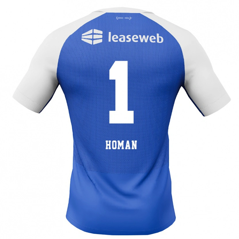 Danxen Herren Nick Homan #1 Himmelblau Rot Weiß Auswärtstrikot Trikot 2026/27 T-Shirt