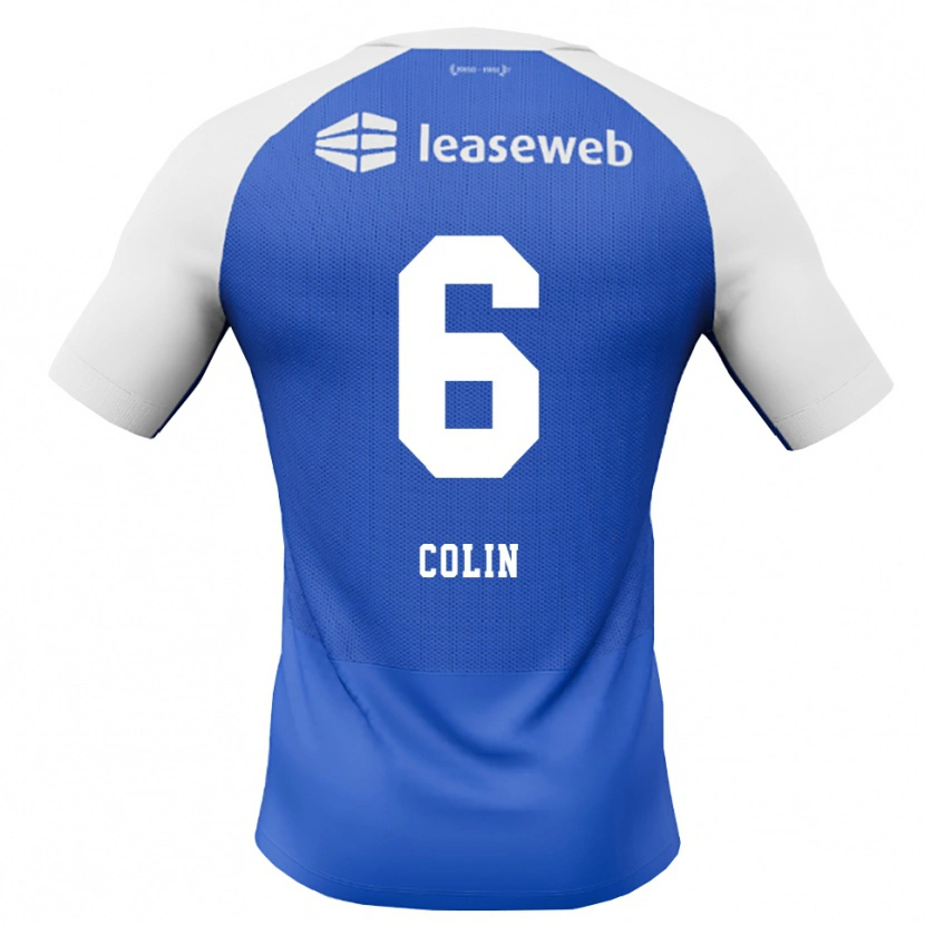 Danxen Herren Isa Colin #6 Himmelblau Rot Weiß Auswärtstrikot Trikot 2026/27 T-Shirt