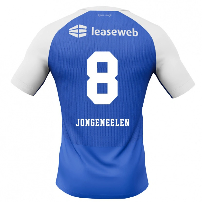 Danxen Herren Cas Jongeneelen #8 Himmelblau Rot Weiß Auswärtstrikot Trikot 2026/27 T-Shirt