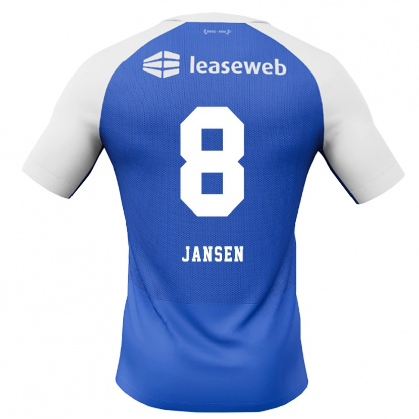 Danxen Herren Jim Jansen #8 Himmelblau Rot Weiß Auswärtstrikot Trikot 2026/27 T-Shirt
