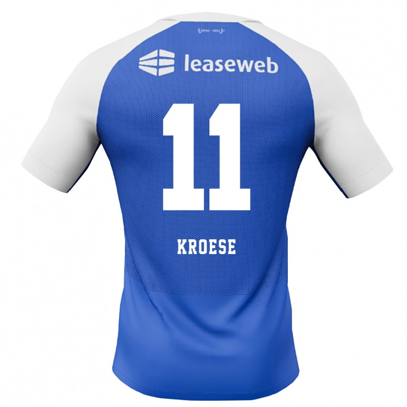 Danxen Herren Fieke Kroese #11 Himmelblau Rot Weiß Auswärtstrikot Trikot 2026/27 T-Shirt