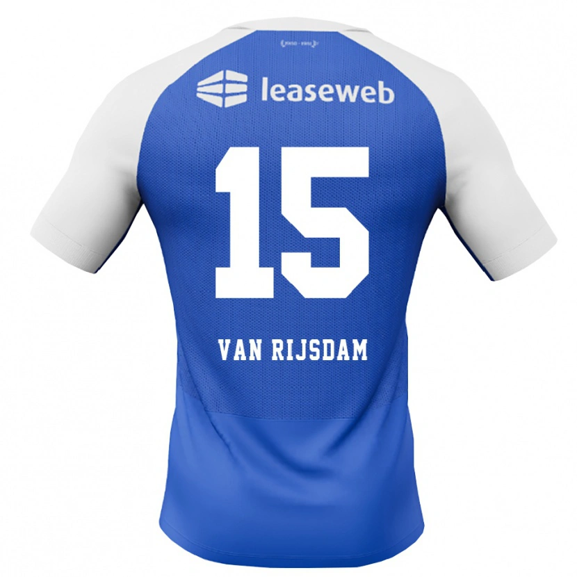 Danxen Herren Julian Van Rijsdam #15 Himmelblau Rot Weiß Auswärtstrikot Trikot 2026/27 T-Shirt