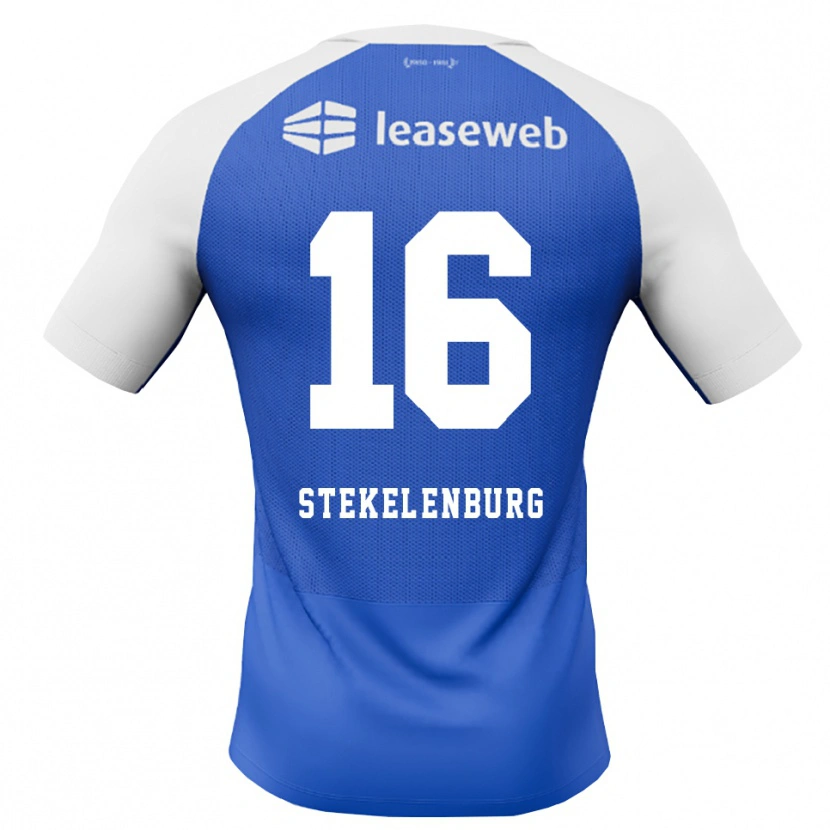 Danxen Herren Sem Stekelenburg #16 Himmelblau Rot Weiß Auswärtstrikot Trikot 2026/27 T-Shirt