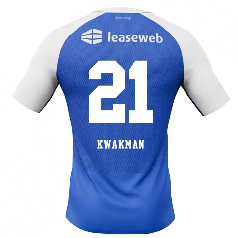 Danxen Herren Dave Kwakman #21 Himmelblau Rot Weiß Auswärtstrikot Trikot 2026/27 T-Shirt