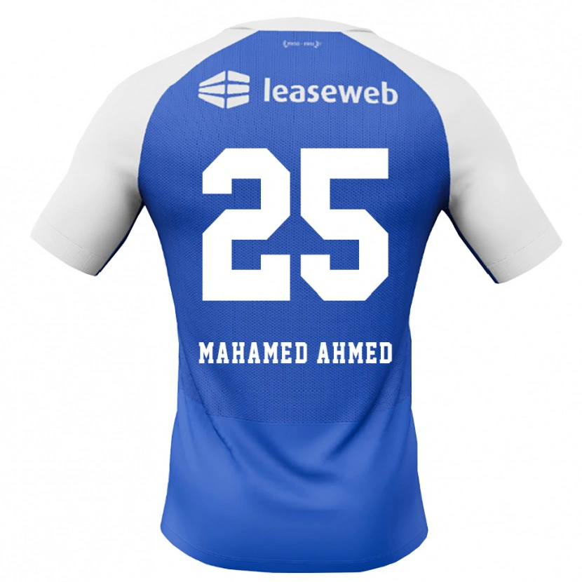 Danxen Herren Nuur Mahamed Ahmed #25 Himmelblau Rot Weiß Auswärtstrikot Trikot 2026/27 T-Shirt