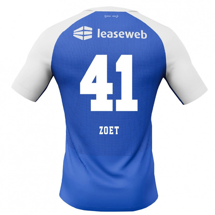 Danxen Herren Jeroen Zoet #41 Himmelblau Rot Weiß Auswärtstrikot Trikot 2026/27 T-Shirt