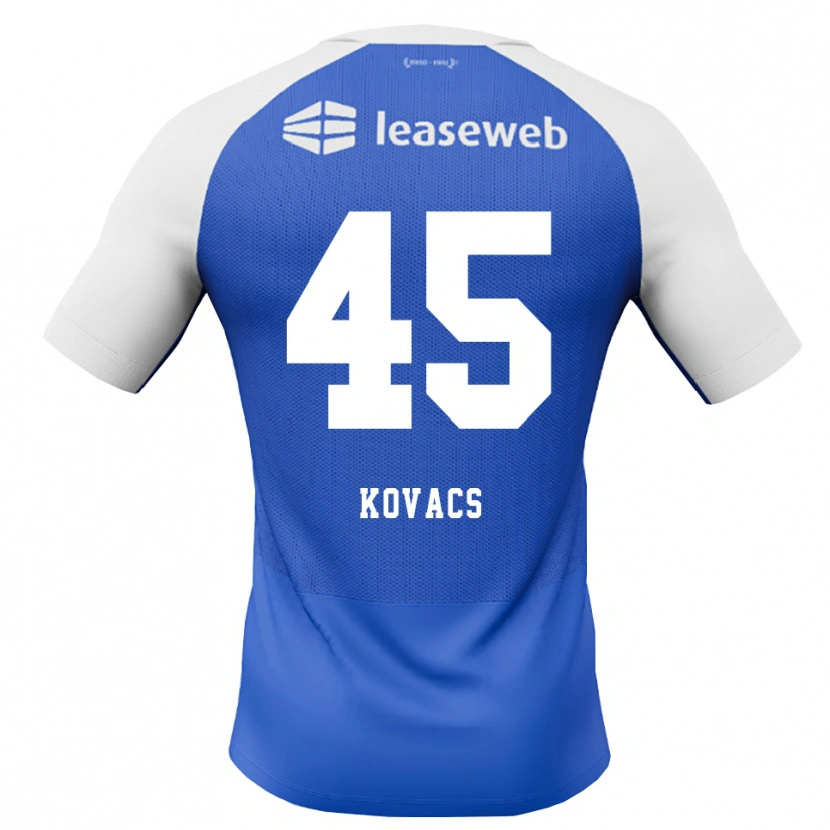 Danxen Herren Bendegúz Kovács #45 Himmelblau Rot Weiß Auswärtstrikot Trikot 2026/27 T-Shirt