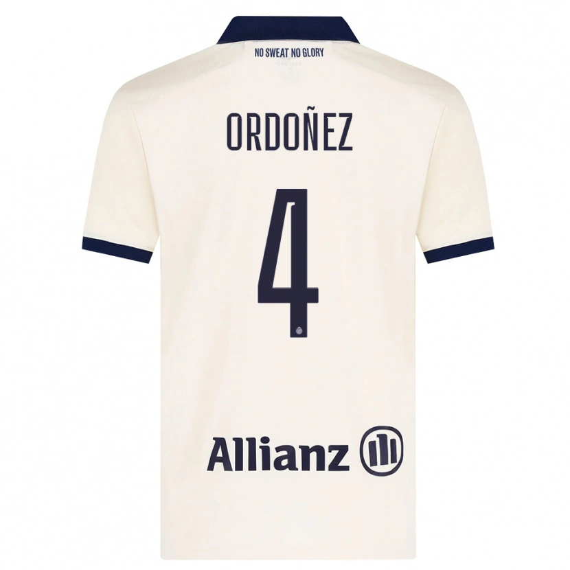 Danxen Herren Joel Ordóñez #4 Beige Schwarz Auswärtstrikot Trikot 2026/27 T-Shirt