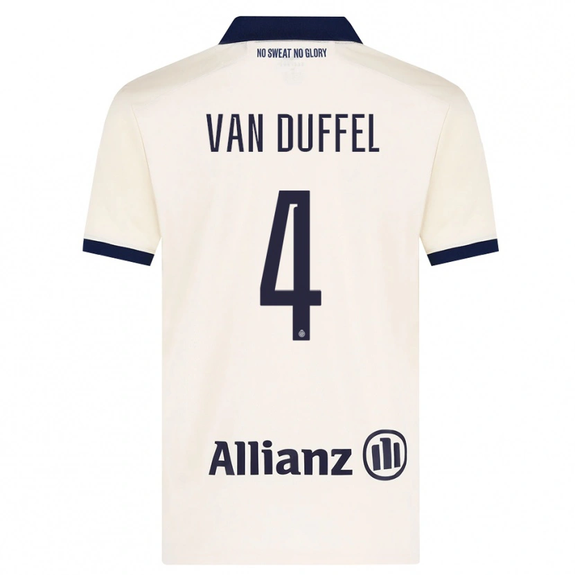 Danxen Herren Céderick Van Duffel #4 Beige Schwarz Auswärtstrikot Trikot 2026/27 T-Shirt