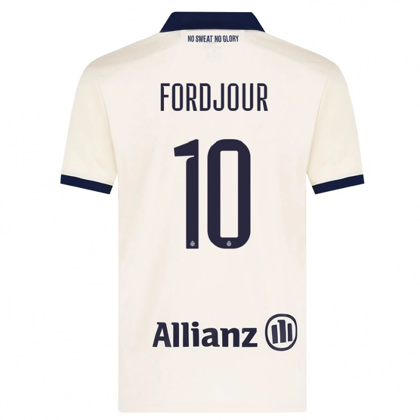 Danxen Herren Richmond Fordjour #10 Beige Schwarz Auswärtstrikot Trikot 2026/27 T-Shirt